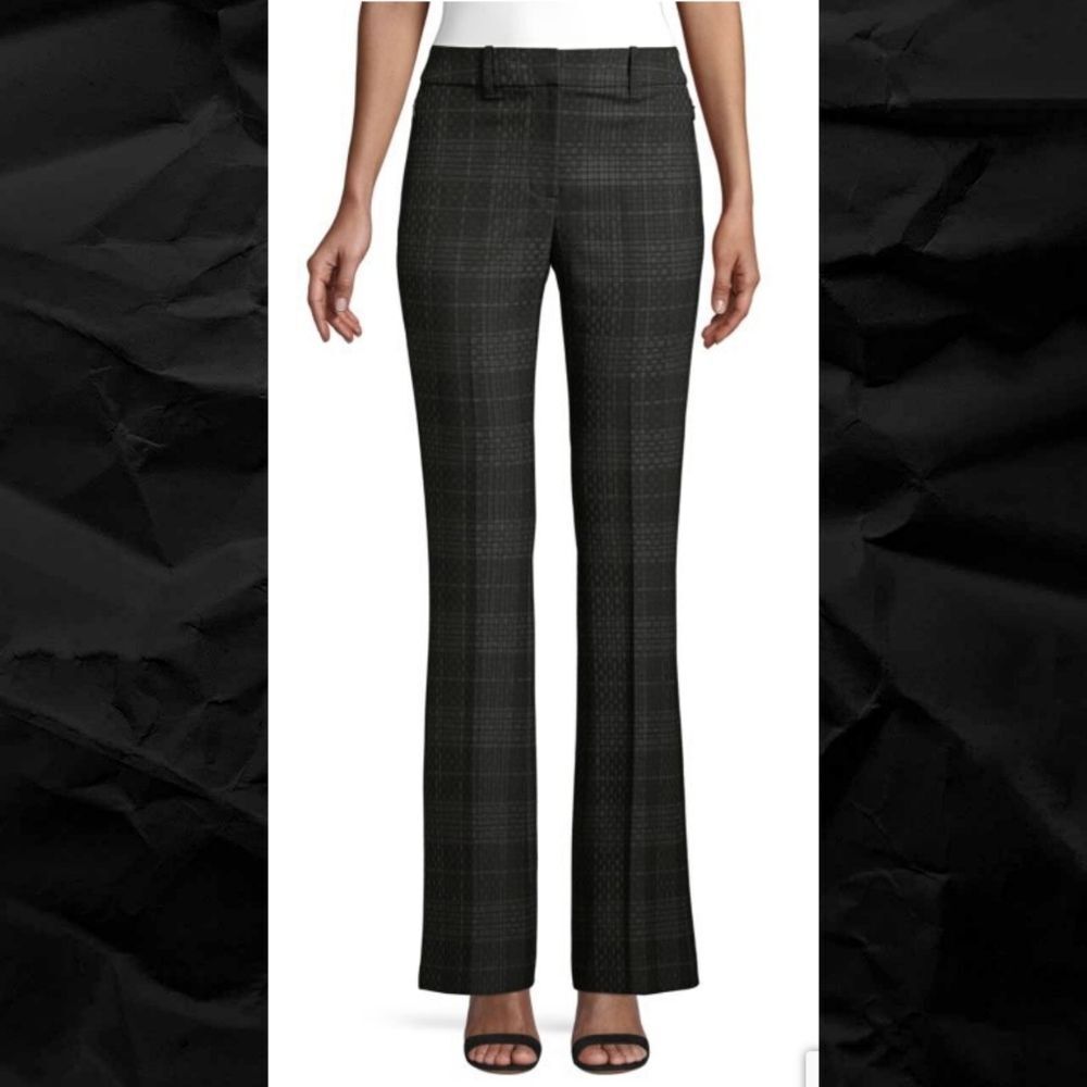 Elie Tahari Anna Shadow Plaid Pants - EUC